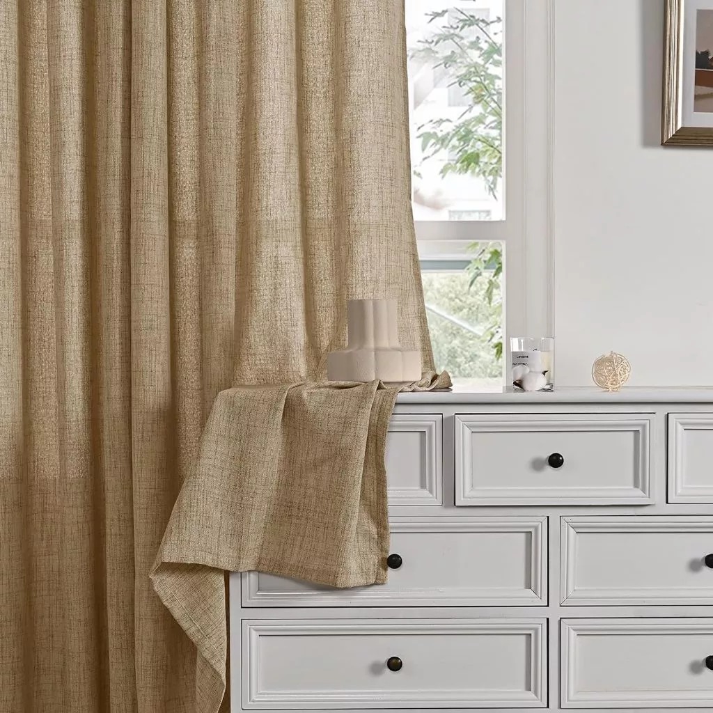 Rèm Vải Linen - Rèm Trang Trí , Decor Phòng Cao Cấp Cản Sáng