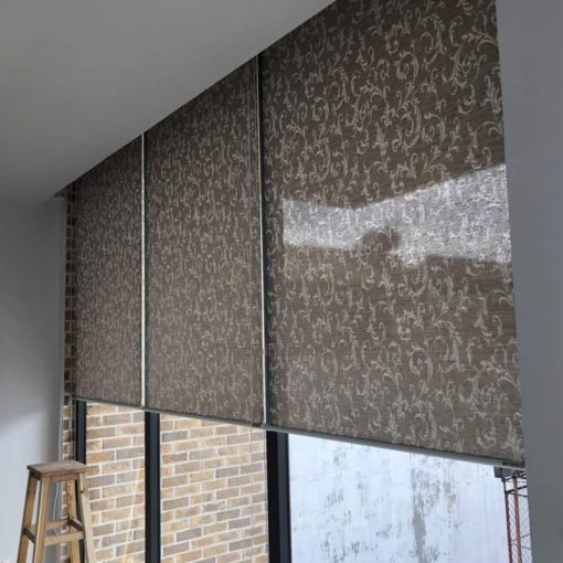 Rèm cuốn lưới hoa văn cao cấp