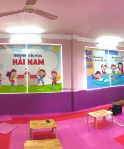 rèm cuốn in tranh