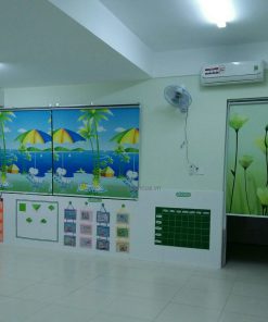 rèm cuốn in tranh