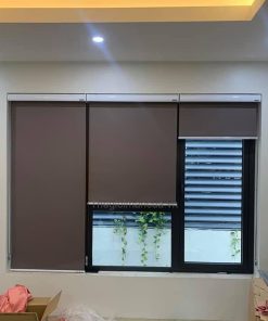 Mẫu rèm cuốn cao cấp diamond máng cầu vồng