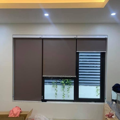 Mẫu rèm cuốn cao cấp diamond máng cầu vồng