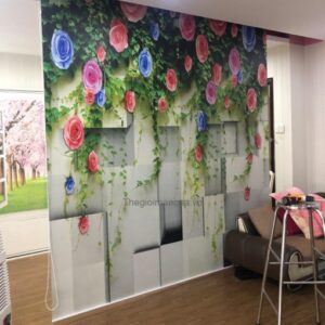 Giá rèm cuốn in tranh 3D siêu nét chống nắng 100%