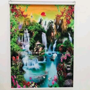 Mẫu rèm cuốn in tranh đẹp