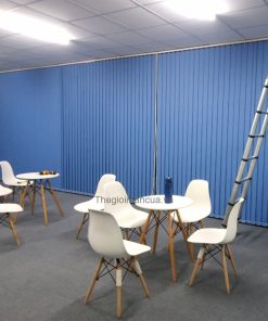 Rèm sáo nhựa văn phòng màu xanh cao cấp sang trọng