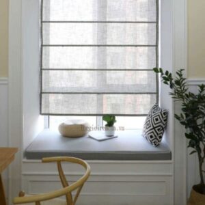 Rèm cửa sổ Roman màu trơn hiện đại