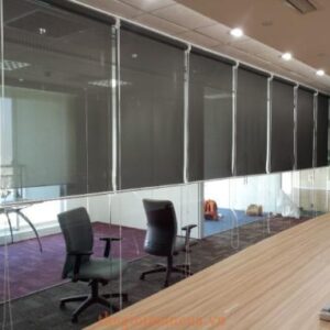 Rèm cuốn lưới kéo tay lỗ thoáng