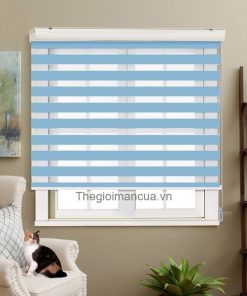 Rèm cầu vồng màu xanh sang trọng hiện đại