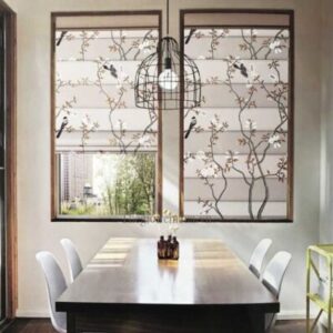 Rèm roman hoa văn nhập khẩu Hàn Quốc cao cấp cản sáng