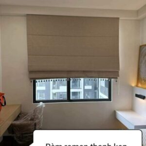 Rèm cửa roman chống nắng màu xám được ưa chuộng nhất