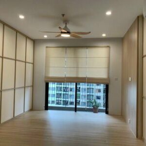 Rèm roman xếp lớp phòng khách