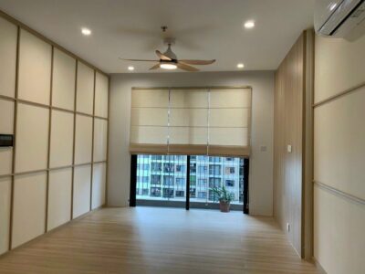 Rèm roman xếp lớp phòng khách