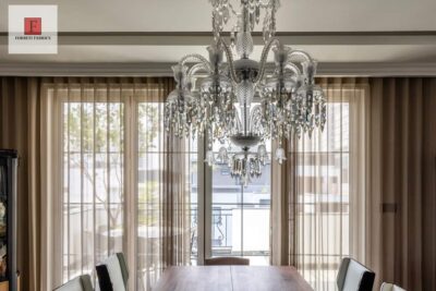 Rèm voan trắng, rèm voan thêu trang trí