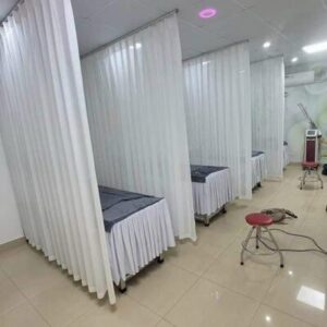 Rèm voan spa mẫu rèm voan  trang trí ngăn giường